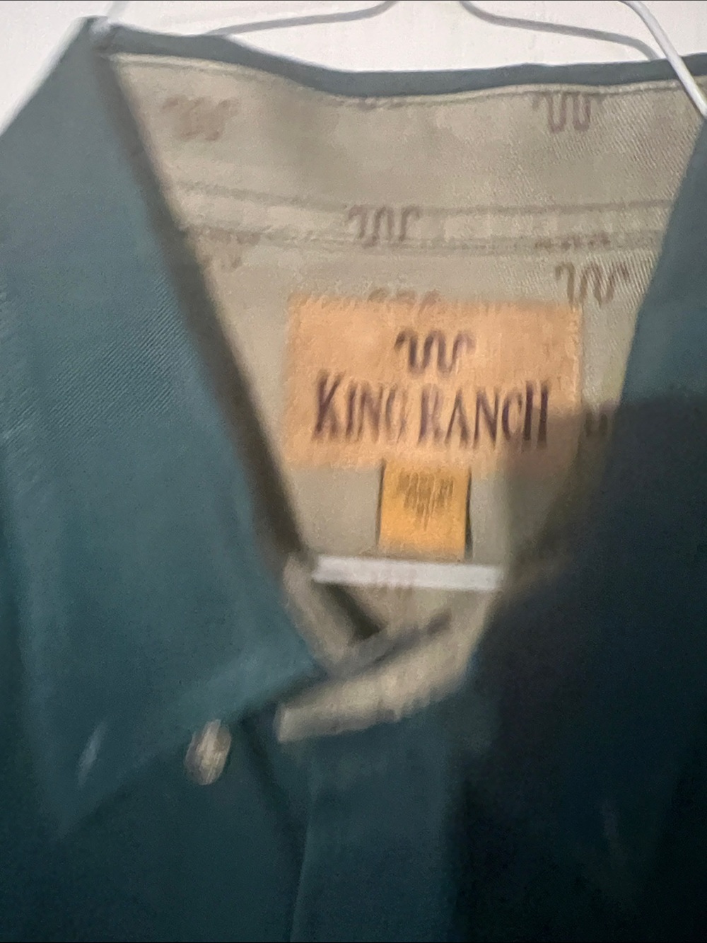 King Ranch Men's Teal Button-Down Shirt